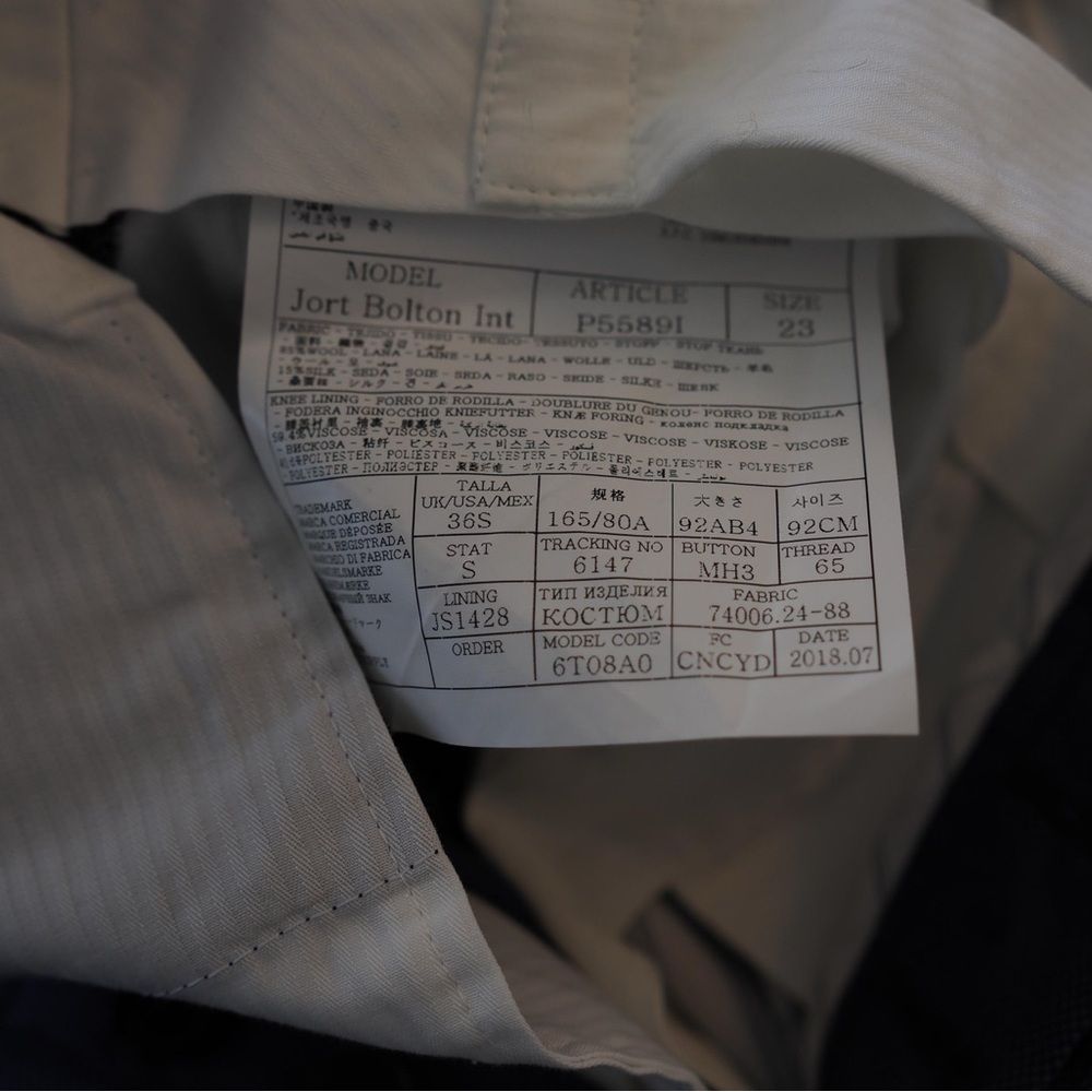 SuitSupply x Jort 3-Piece Blue Wool Suit - Picture 9 of 11